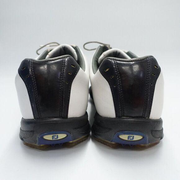 Footjoy Dryjoys 53516 Cleats Shoes Men's Size US 11M White/Black Spikes Lace Up - Picture 7 of 9
